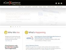 Tablet Screenshot of ecorexperience.com